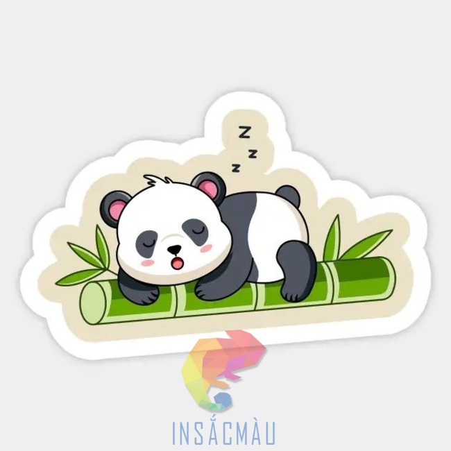 Mẫu sticker gấu trúc đáng yêu