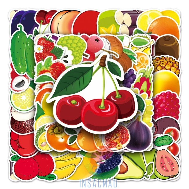 Mẫu sticker trái cherry
