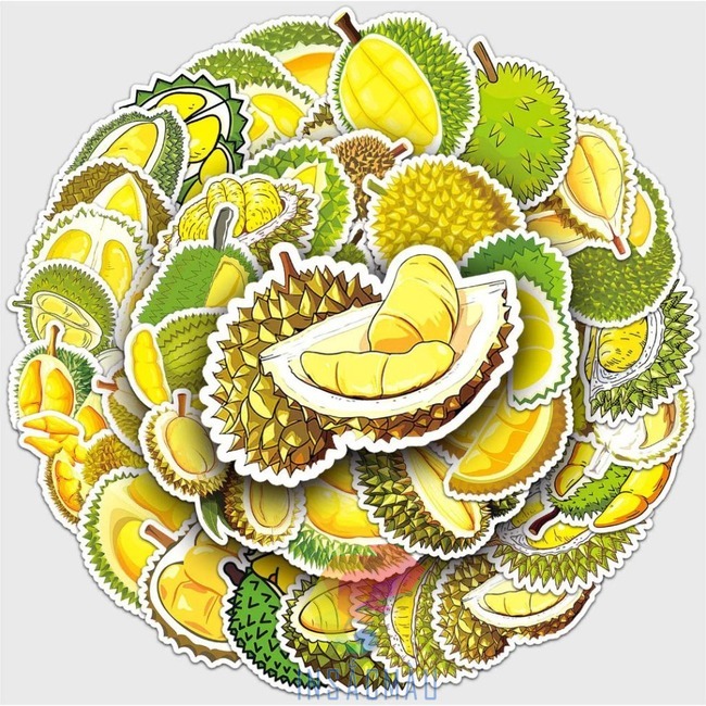 Mẫu sticker quả sầu riêng