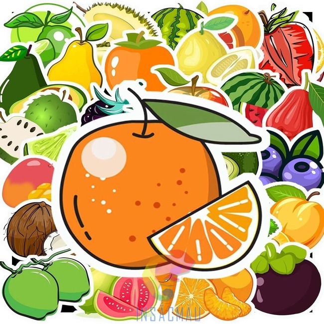 Mẫu sticker trái cam