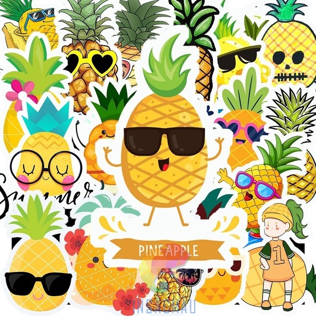 Mẫu sticker hình quả dứa cool ngầu