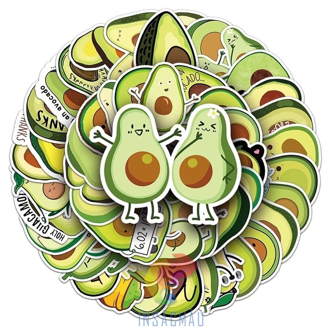 Mẫu sticker quả bơ