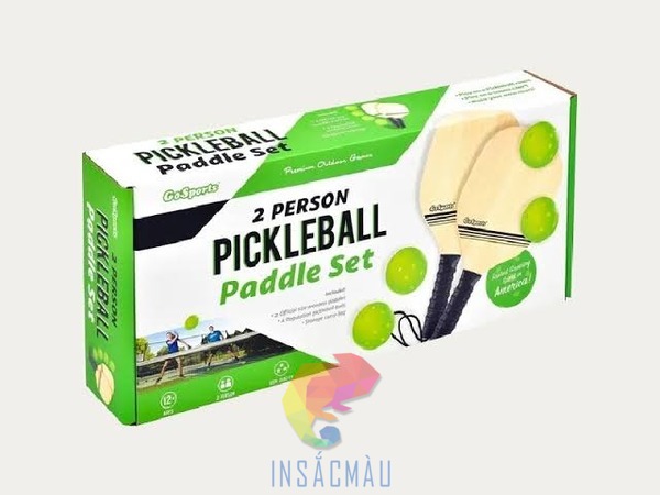Mẫu hộp giấy đựng vợt Pickleball bồi couche/duplex