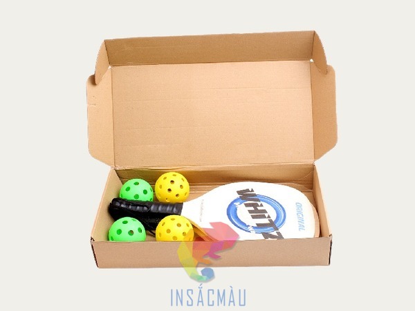 Mẫu hộp đựng vợt Pickleball bằng carton sóng