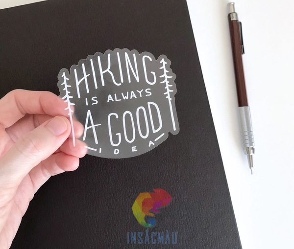 Mẫu decal trong chữ trắng đẹp, bế đứt theo thiết kế