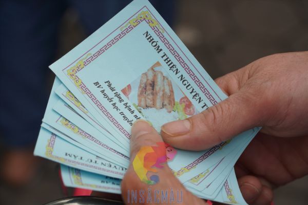 Mẫu phiếu phát gạo của nhóm thiện nguyện