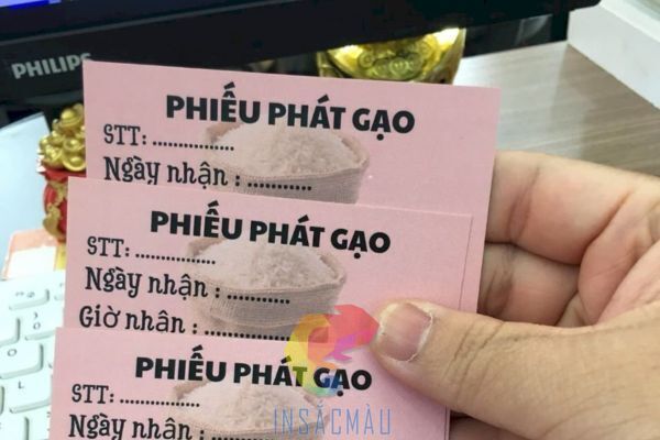 Mẫu phiếu phát gạo thiện nguyện cho bà con khó khăn