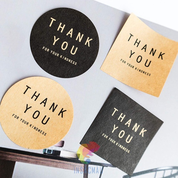 Mẫu sticker cảm ơn đẹp, tinh tế