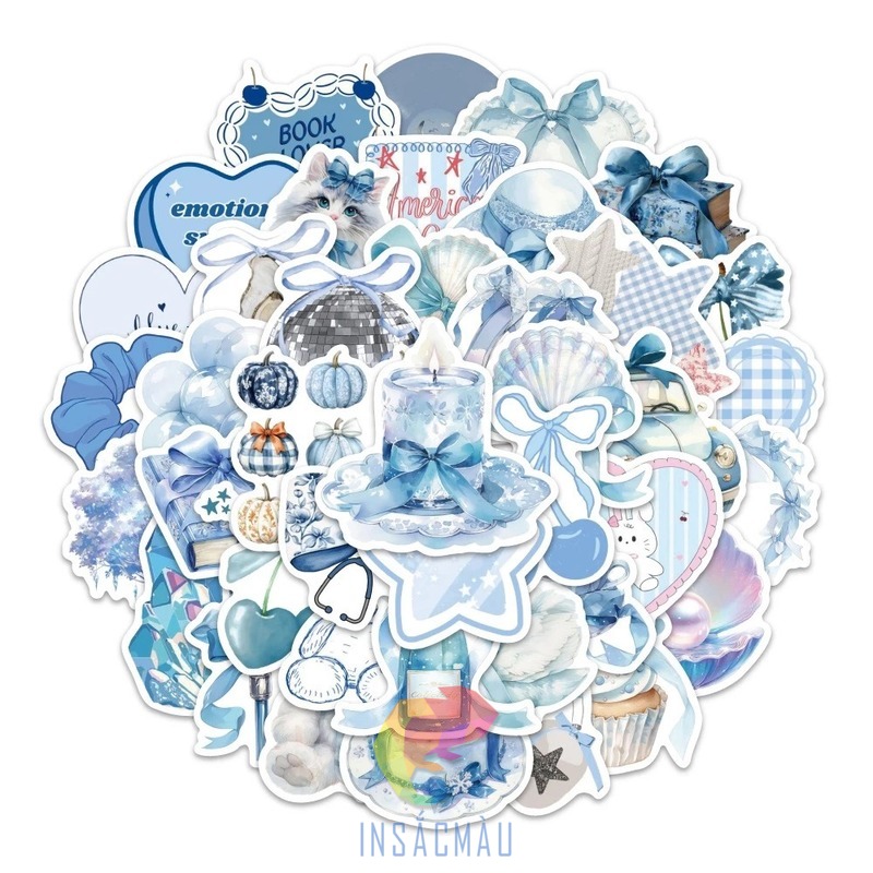 Các mẫu sticker nơ đẹp, đa dạng