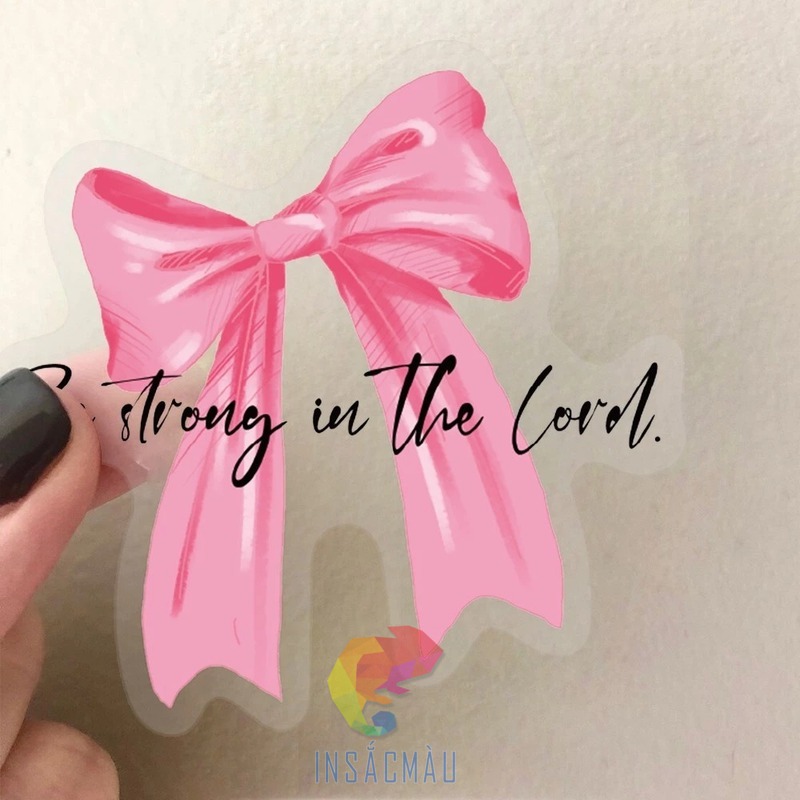 Các mẫu nhãn dán hình nơ bằng decal trong suốt