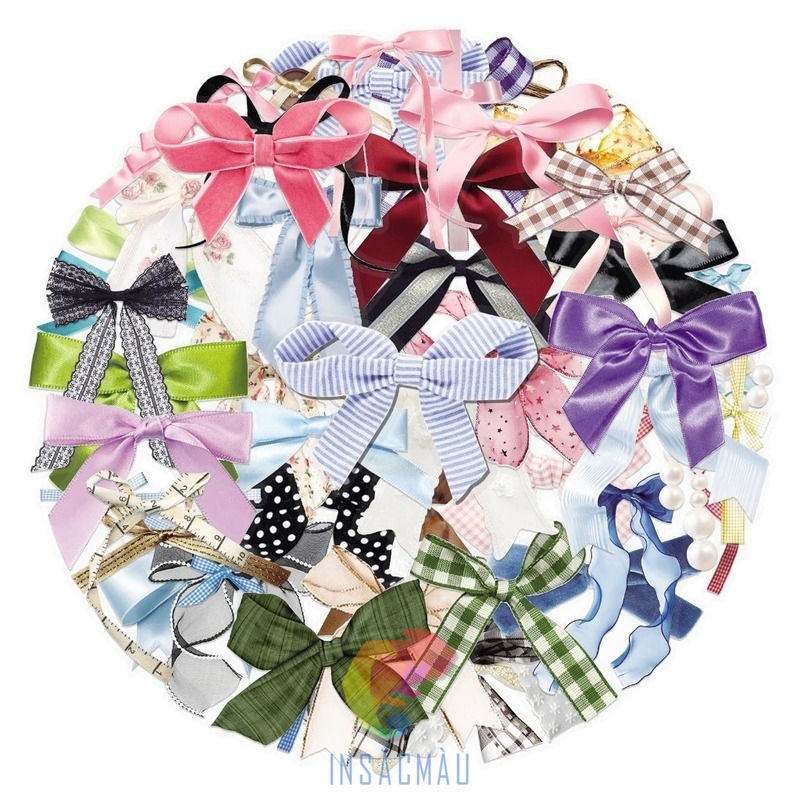 Các mẫu sticker nơ thiết kế cute, đáng yêu