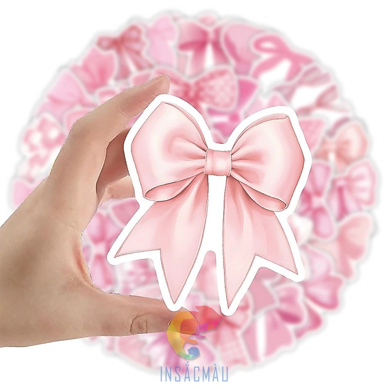 Mẫu sticker nơ size bự