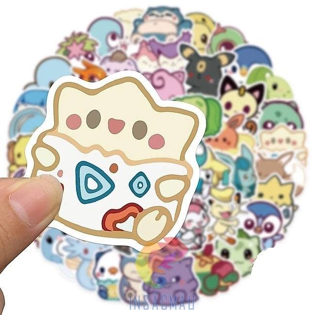 Mẫu sticker pokemon cute