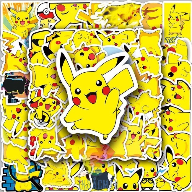 Mẫu sticker pokemon pikachu cute