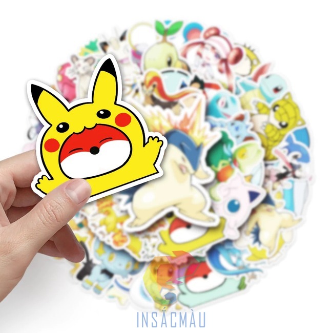 30+Mẫu Sticker Pokemon Đẹp, Thiết Kế Đa Dạng, Bền Đẹp