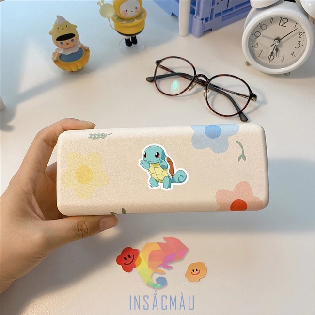 Mẫu sticker pokemon dán hộp đựng mắt kính