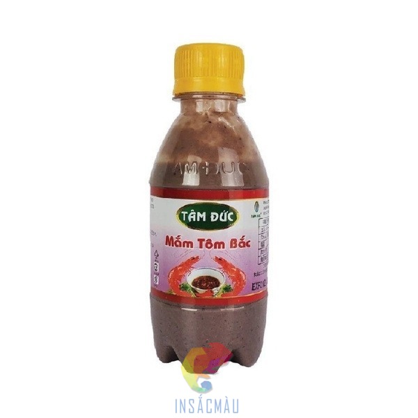 Mẫu tem nhãn mắm tôm thiết kế theo yêu cầu