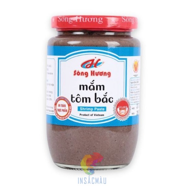 Mẫu tem nhãn dán hũ thủy tinh đựng mắm tôm