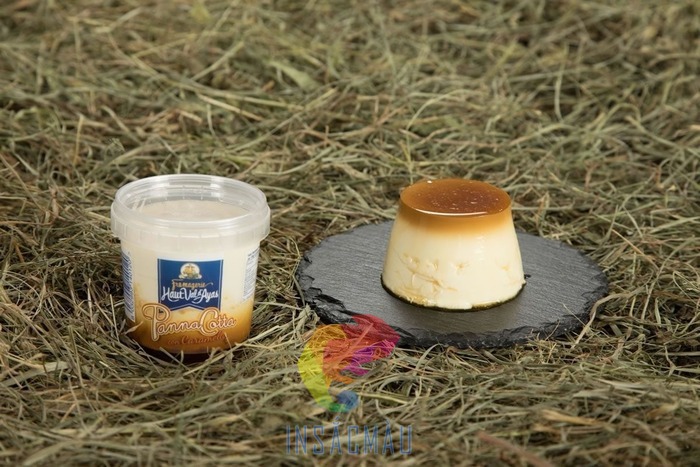 Mẫu tem nhãn dán panna cotta dán quanh hũ