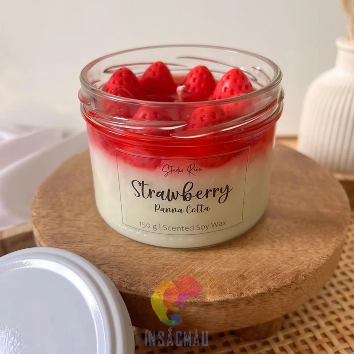 Mẫu tem dán panna cotta bằng decal trong