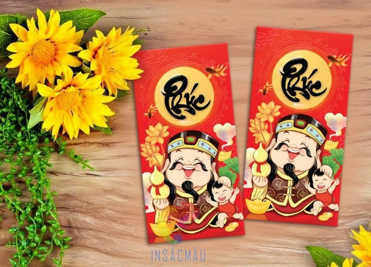 In Sắc Màu - địa chỉ in bao lì xì thần tài uy tín, giá tốt tại TPHCM