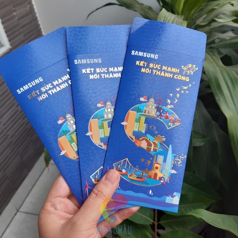 Mẫu bao lì xì doanh nghiệp Samsung