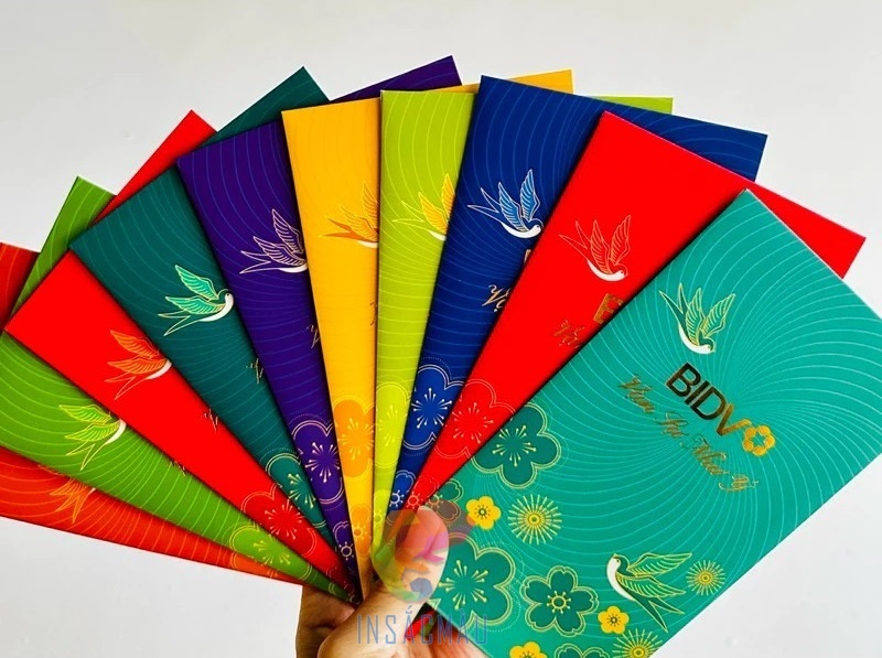 Mẫu bao lì xì ngân hàng BIDV