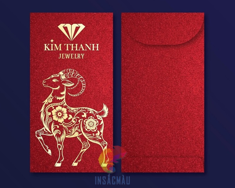Mẫu bao lì xì tiệm vàng Kim Thanh