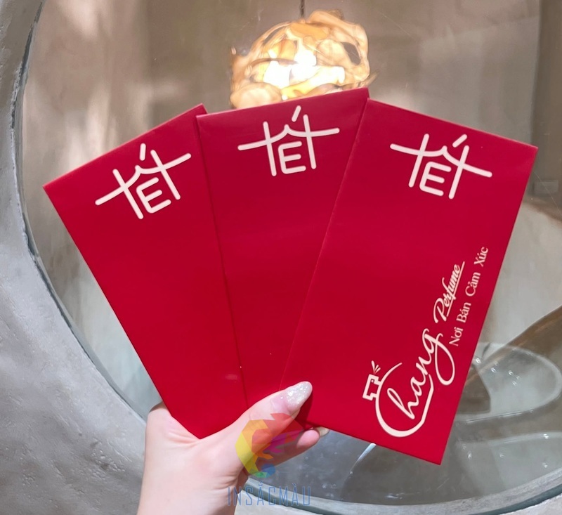 Mẫu bao lì xì doanh nghiệp kinh doanh nước hoa