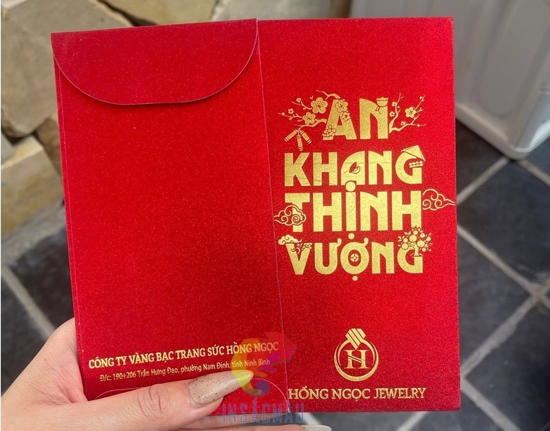 Mẫu bao lì xì công ty sang trọng, cao cấp