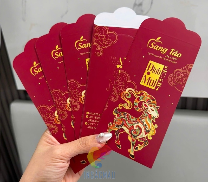 Mẫu bao lì xì công ty sáng tạo 2027