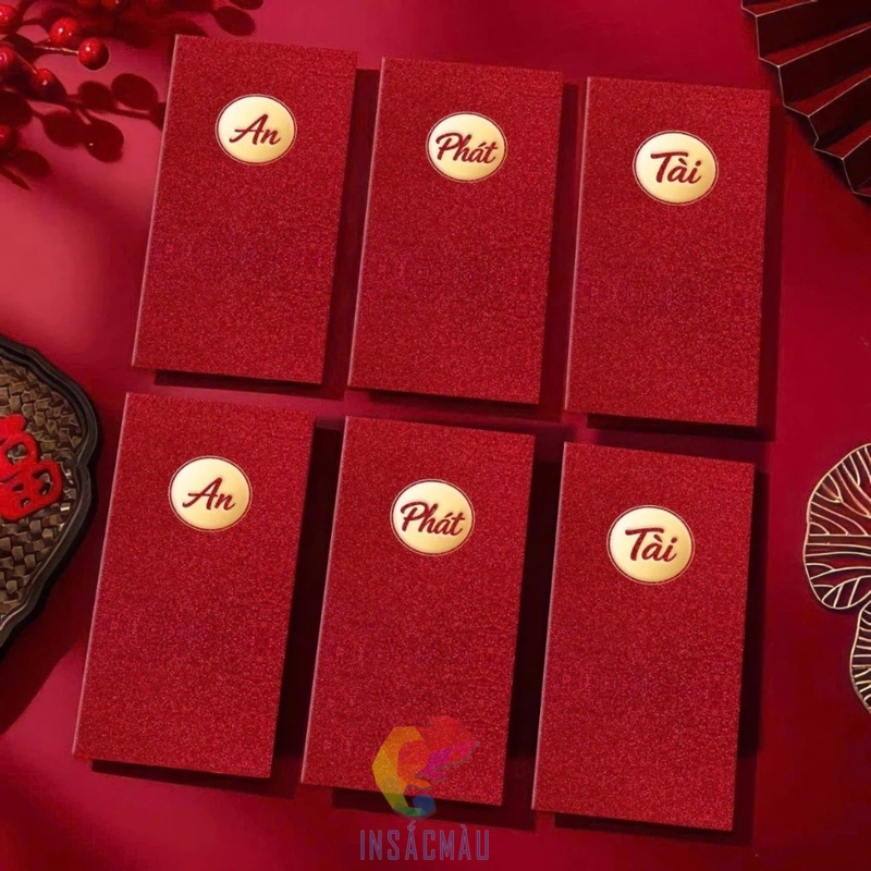 Mẫu bao lì xì kim tuyến sang trọng, cao cấp cho mùa Tết Đinh Mùi 2027
