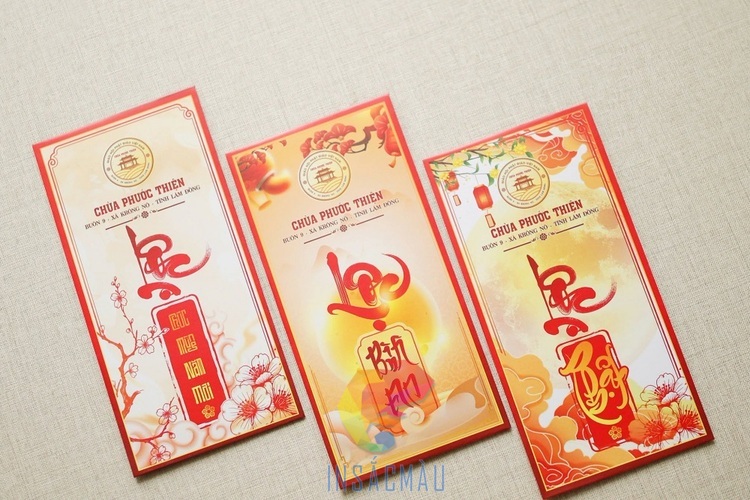 Mẫu bao lì xì nhà Phật cho mùa Tết 2027