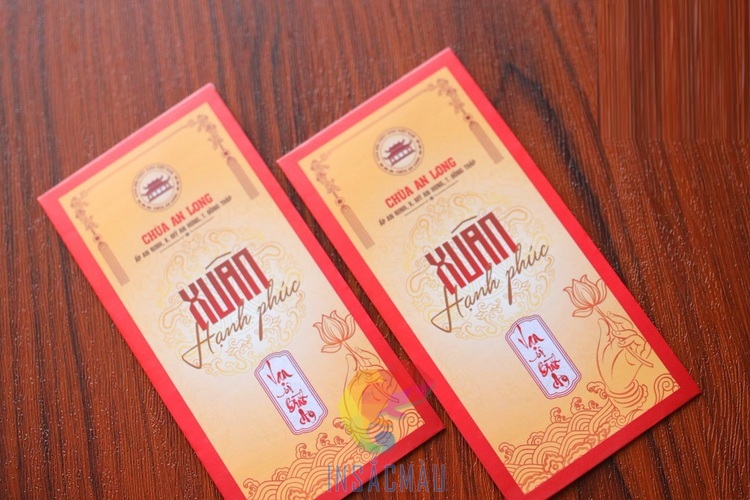 Mẫu bao lì xì Phật giáo mừng xuân Đinh Mùi