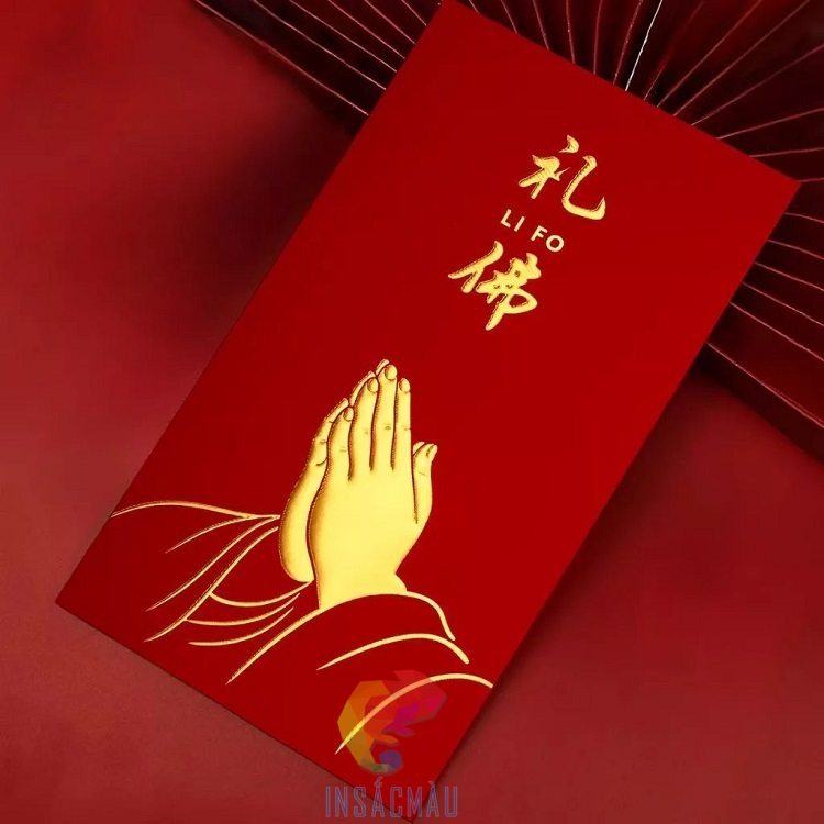 Mẫu bao lì xì nhà Phật Tết Đinh Mùi 2027