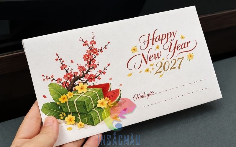 Mẫu bao thư chúc mừng năm mới Đinh Mùi 2027