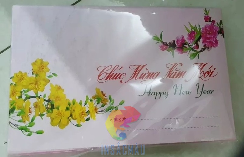 Mẫu phong bì chúc mừng năm mới 2027 thiết kế theo yêu cầu