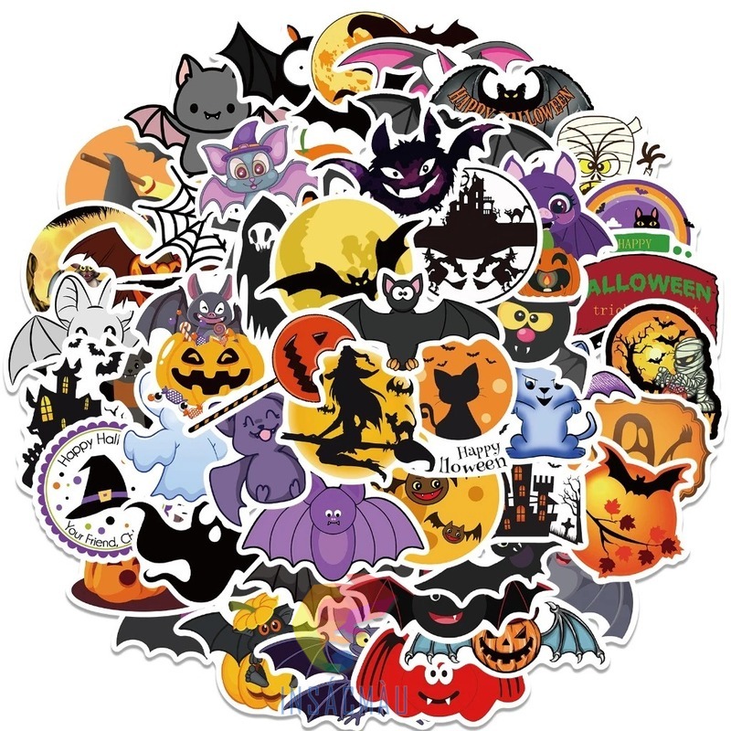 Bộ sưu tập các mẫu sticker halloween ấn tượng