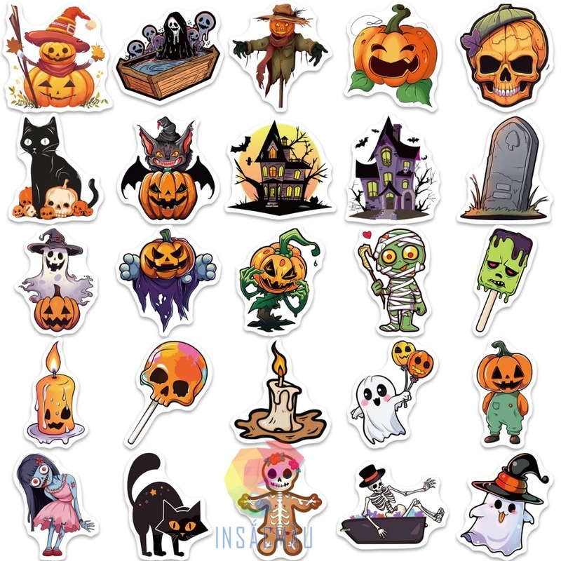 Các mẫu sticker in biểu tượng nổi bật trong mùa lễ halloween