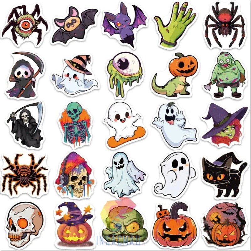Các mẫu sticker mùa lễ halloween ma quái