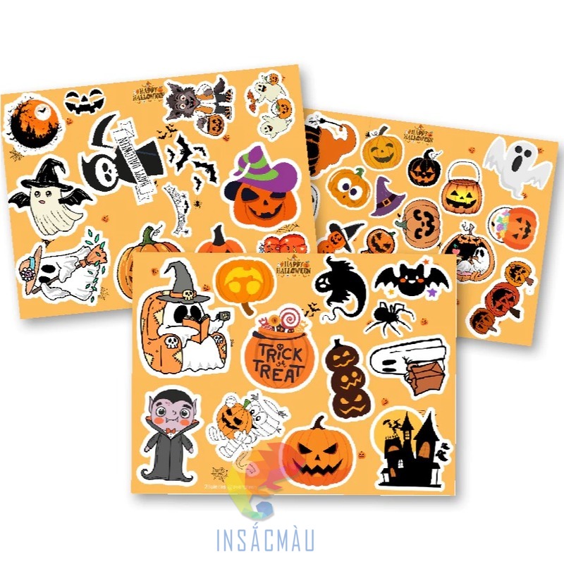 Các mẫu sticker halloween kinh dị, thu hút