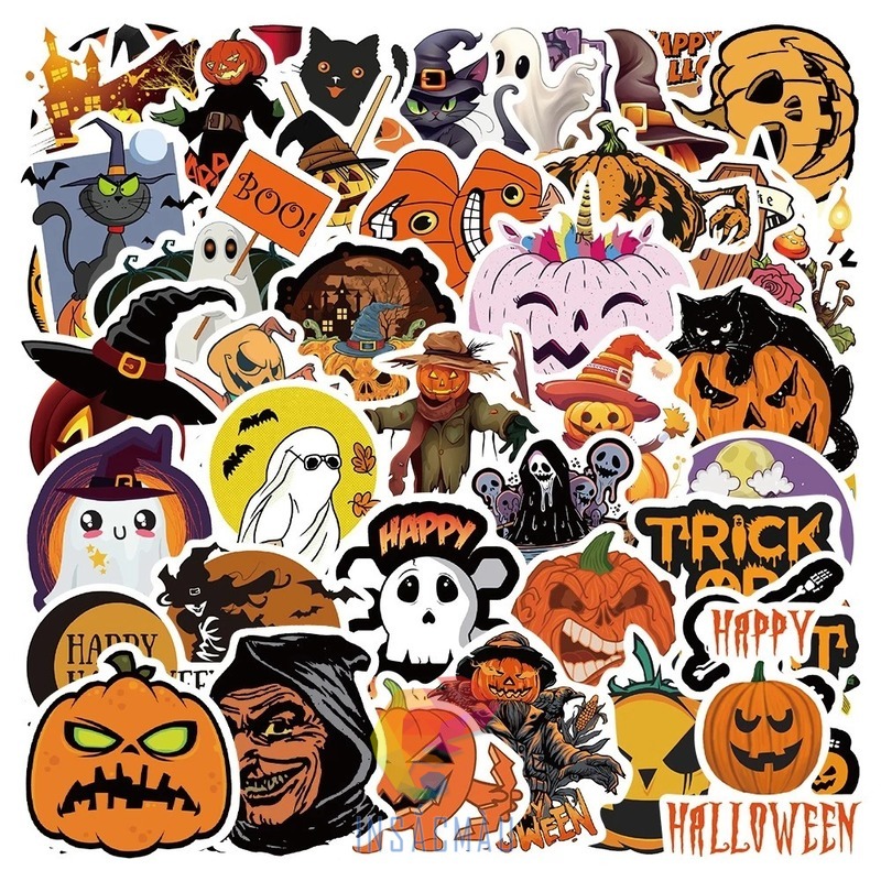 Các mẫu sticker halloween ma quái, thu hút