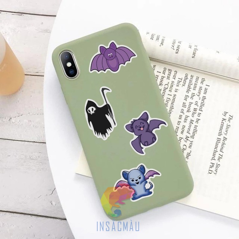 Mẫu sticker halloween cute dán điện thoại