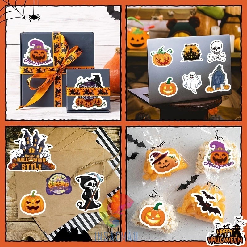 Sticker halloween cute trang trí đồ dùng cá nhân