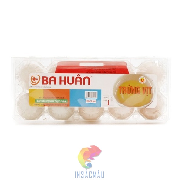 Mẫu tem nhãn trứng vịt bằng giấy