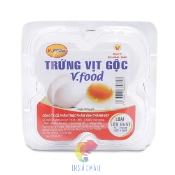 Mẫu tem nhãn hộp trứng vịt