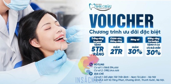 Mẫu phiếu ưu đãi các dịch vụ nha khoa