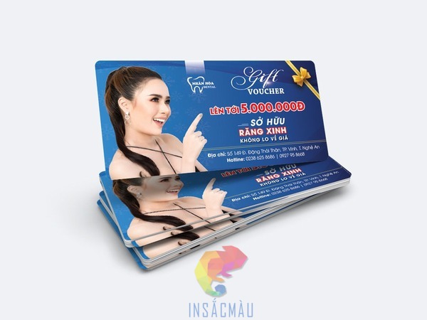 Mẫu phiếu ưu đãi nha khoa thiết kế theo yêu cầu