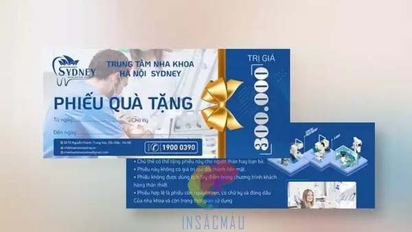 Mẫu voucher nha khoa đẹp, chất lượng