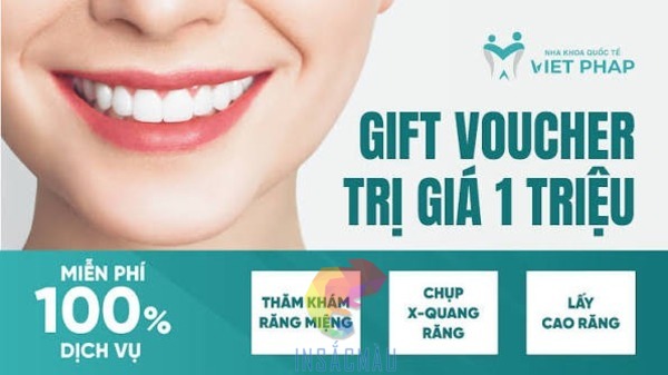 Mẫu voucher nha khoa đẹp, thu hút